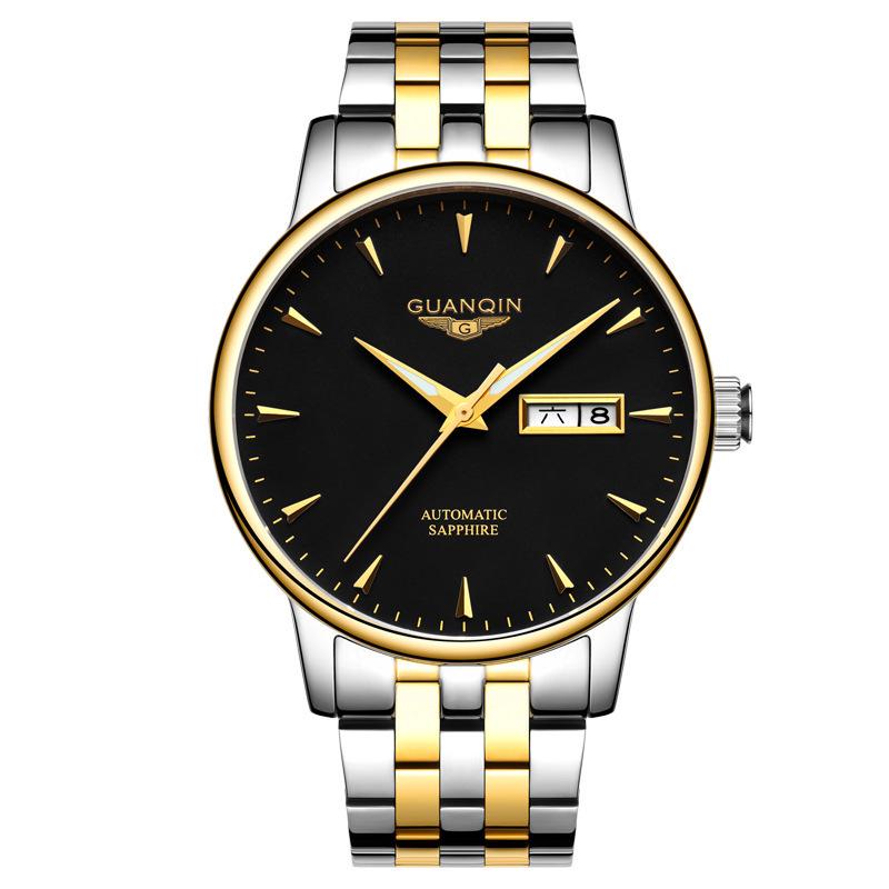 Montre Mécanique Suisse Haut de Gamme pour Homme avec Bracelet en Acier, Double Date, Conception Étanche - Nouveau Style Business Authentique