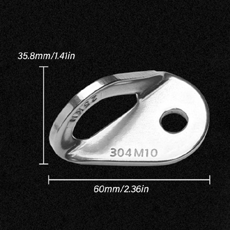 10Pcs Stainless Steels Climbing Anchors Point Bolts Hanger Climbing Anchors Bolts Hammock Bolts Hanger Plate Easy to Use