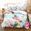 Flower Duvet Cover Set For Girls Women Bedroom Decor 3d Digital Print Polyester Comforter Cover Quilt Cover King Queen Full Size