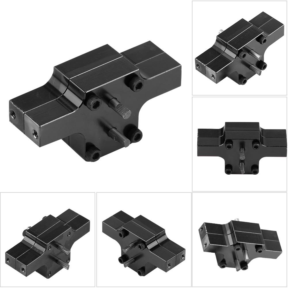 Aluminium Alloy Gear Box for WPL 1 16 Military Truck RC Car Upgraded Part (Black)