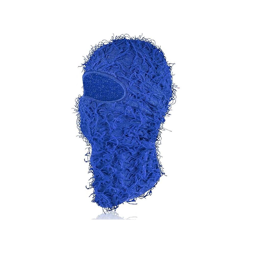 Balaklafa hat for men and women, funny acrylic knitted yarn head cover, outdoor skiing thermal mask