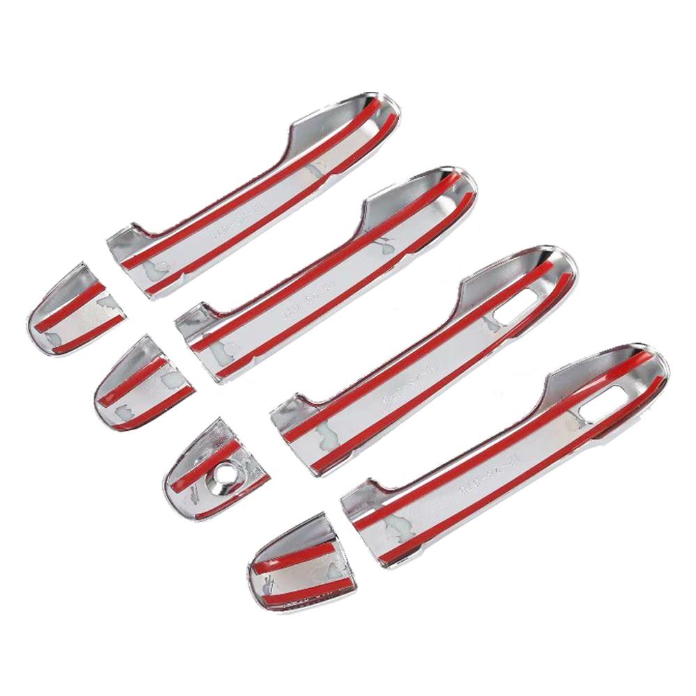 4pcs ABS Carbon Fiber Car Door Handle Cover Trim Sticker For Subaru Crosstrek 2024 2024 Car Styling Accessories