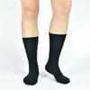 Men's Black Cotton Dress Crew Socks