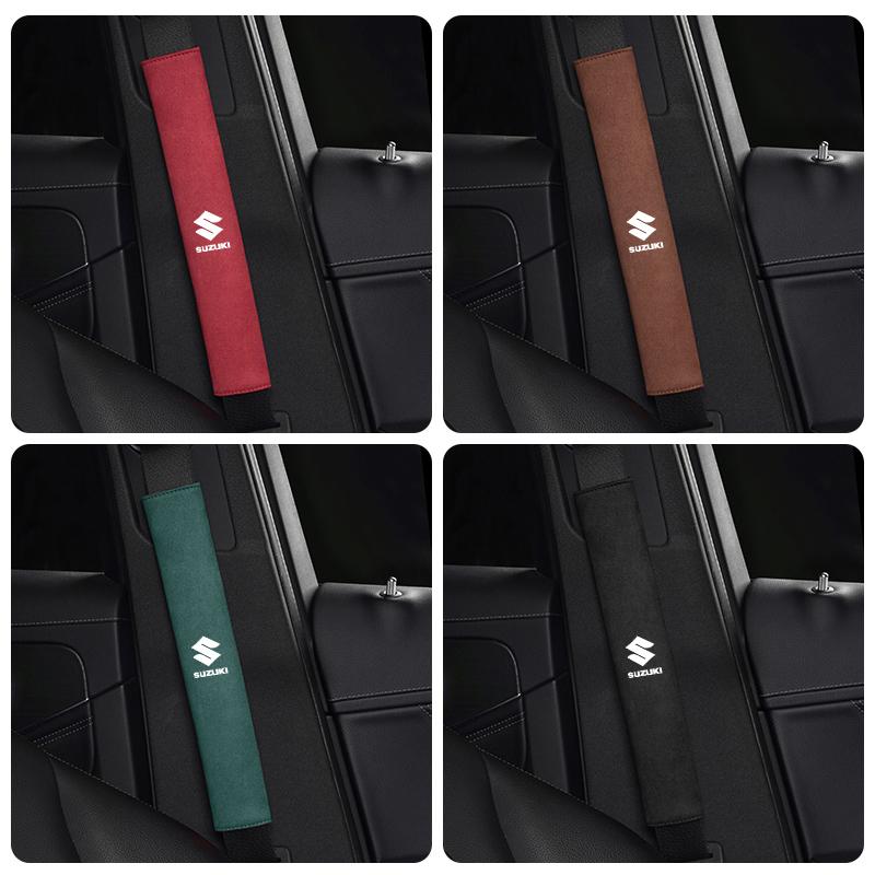 Car Seat Belt Shoulder Protection Set Interior Accessories For Suzuki Jimny Swift Samurai Vitara SX4 Alto Kaiser Ingnis DZire
