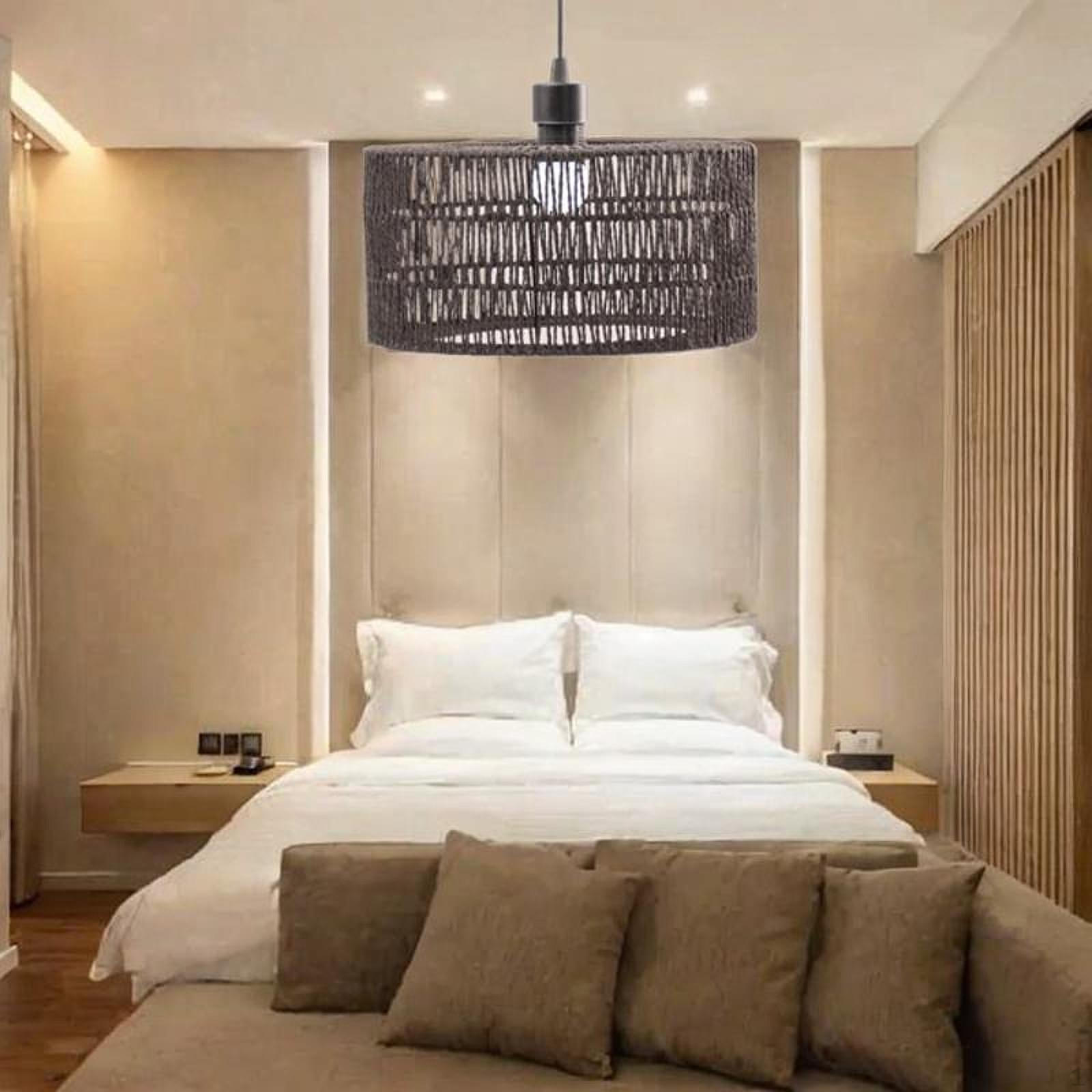 

Абажур для подвесного светильника из веревки ручной работы для современного домашнего декора 30x15cm