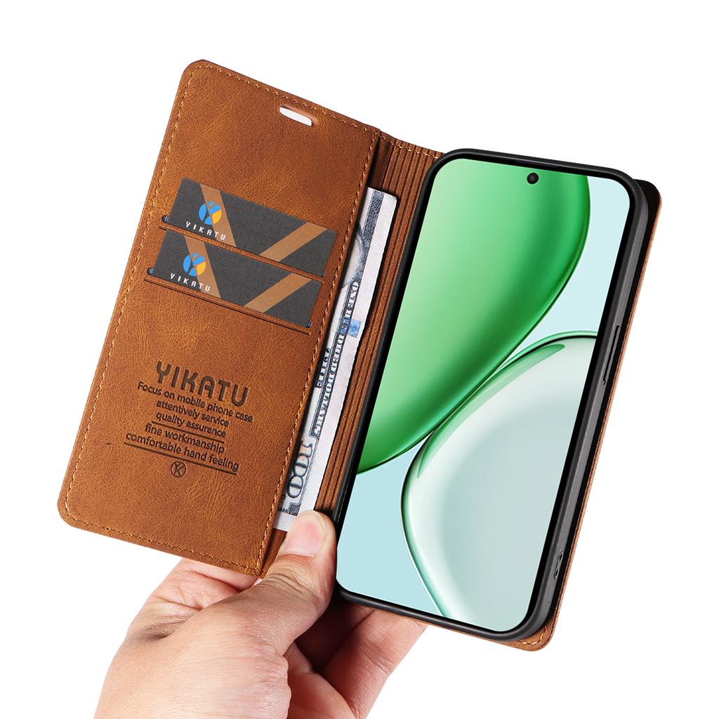 For Honor Magic8 Lite 5G/X9d 5G/X70 5G Leather Cover YIKATU YK-004 Skin-Touch Wallet Phone Cases