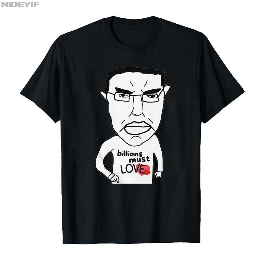 Miliardy Muszą Kochać Zabawny Mem Chudjak Koszulka Męska Damska 100% Bawełna Koszulki Top Krótki Rękaw P471