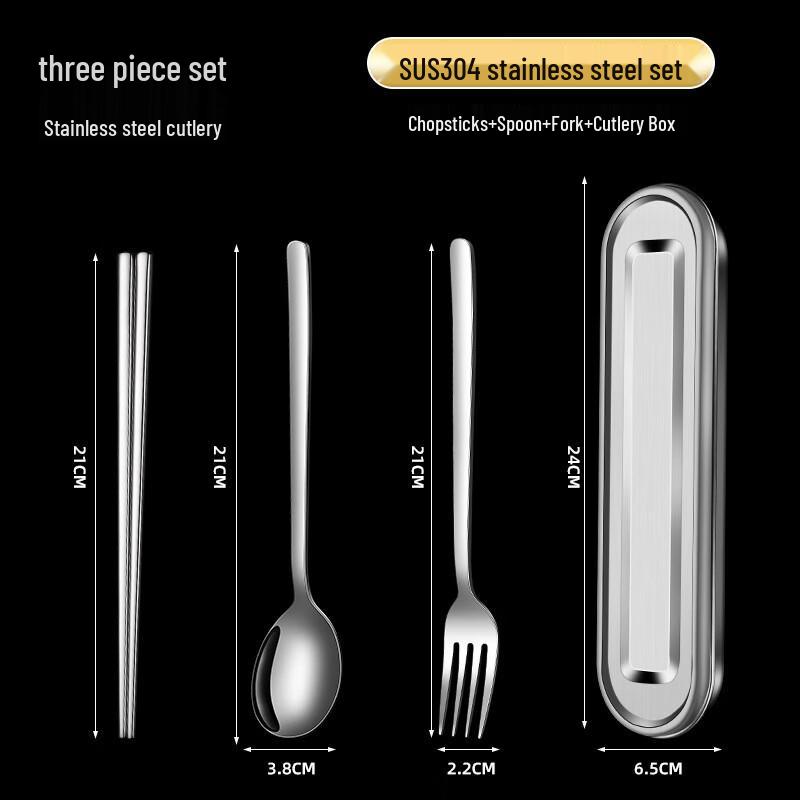 ZISIZ 304 Stainless Steel Portable Cutlery Set