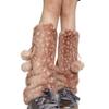 Foot Cover Y2K Faux Fur Leg Warmers Fawn Dot Fur Ball Lolita Boots Cover Kawaii Sweet Mid-calf Socks Spicy Girls