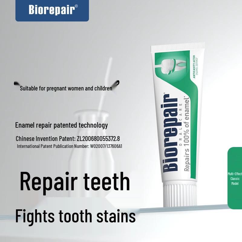 Belida Enamel Repair & Whitening Night Toothpaste, Anti-sensitive & Gum Protection, 75ml - Classic Italian Import
