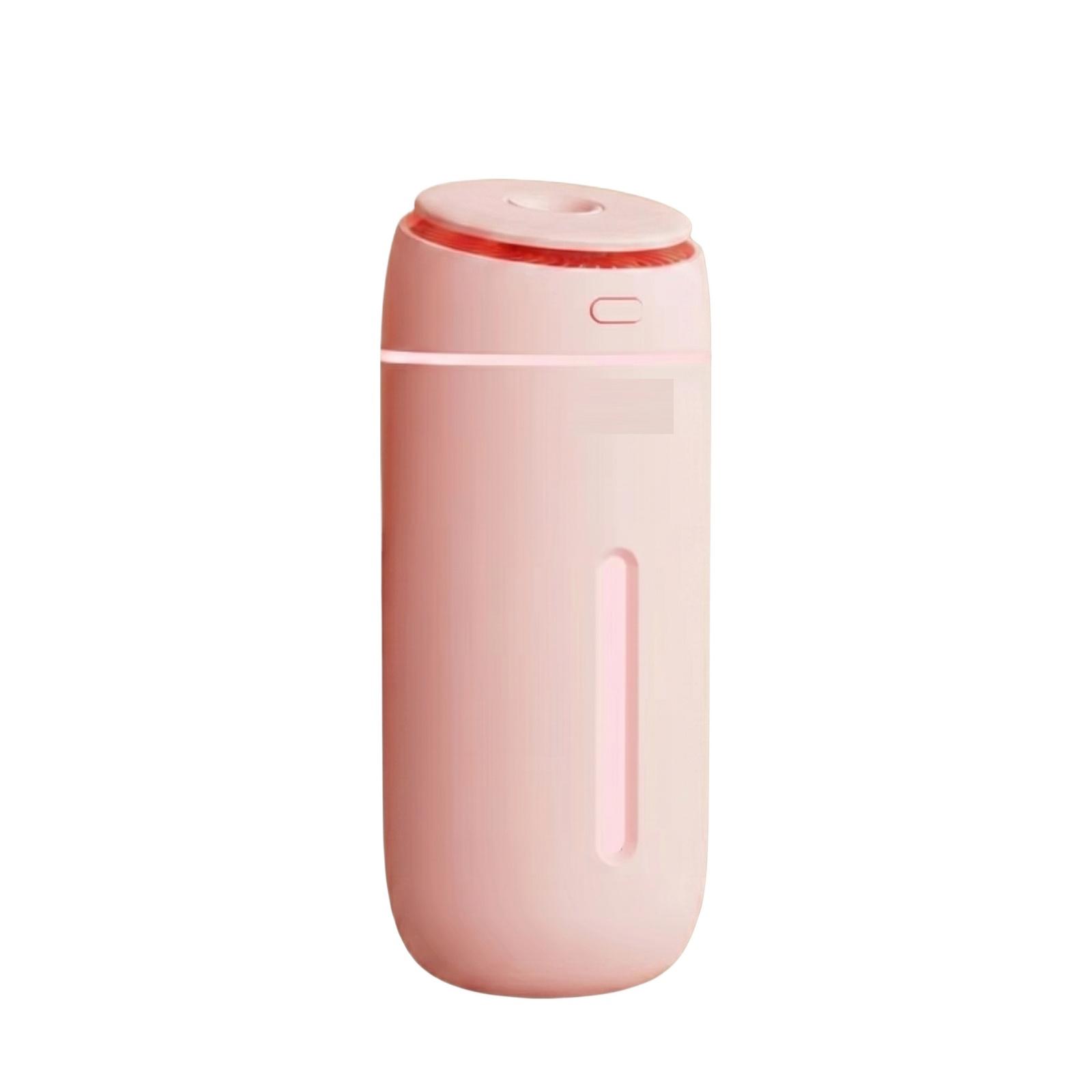 

Mini USB Air Humidifier Desktop Mist Maker with Night Light Portable Battery Operated Air Purifier for Home Office Car Use one size розовый
