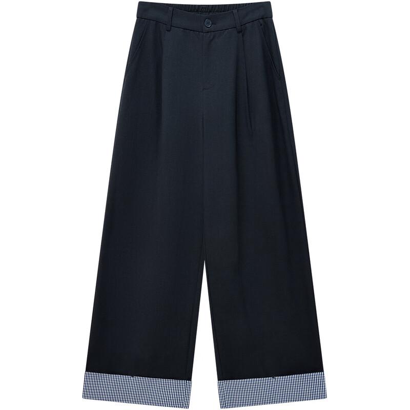 IEF Plus Size 2026 Spring French Style Wide-Leg Pants