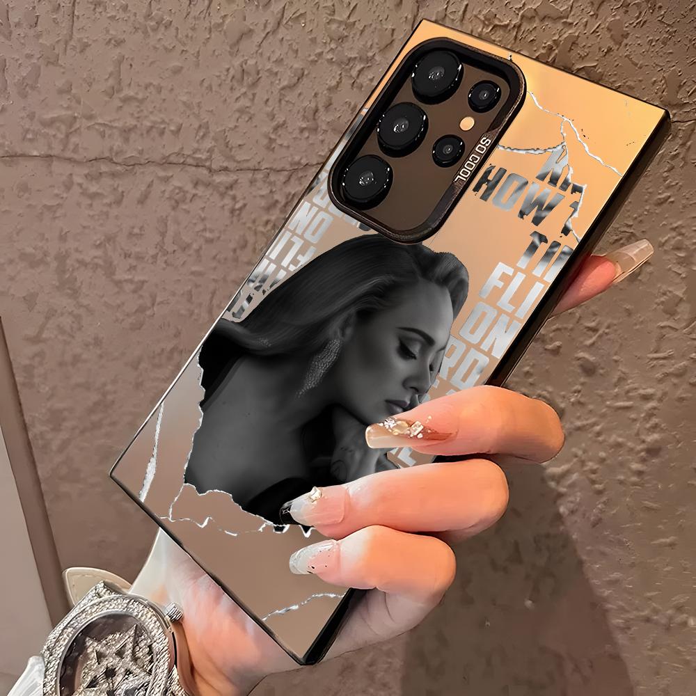 Singer A-Adele A-Adkins Phone Case For Samsung Galaxy S25 Edge S24 S23 S22 S21 S20 Ultra Funda Silicone Silver Cover