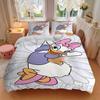 3pcs Daisy Duck Floral Print Cover Set Ultra Soft, Breathable, and Comfortable Bedding with Stylish Design for Bedroom and Guest Room Decor