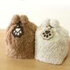 Commemorative Leather Pet Hair Storage Bag - Multi functional Portable Keychain
