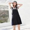 Chuyu Women's Original Denim Overall Mini Dress