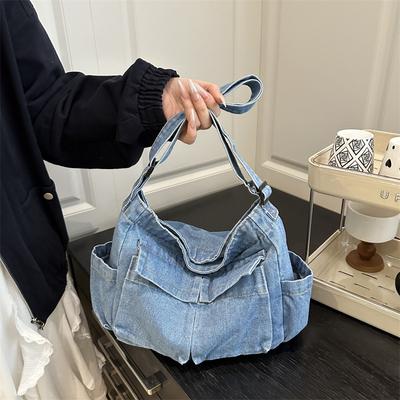 Lightweight Denim Bag Temperament Women's Bag Fashion Shoulder Bag Women's Leisure Travel Messenger Bag