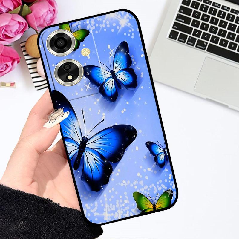 For OPPO A79 5G Case For OPPO A79 Cover Funda Coque Flower Painted Cartoon Silicone Soft TPU Phone Bumper For OPPO A79 5G Covers