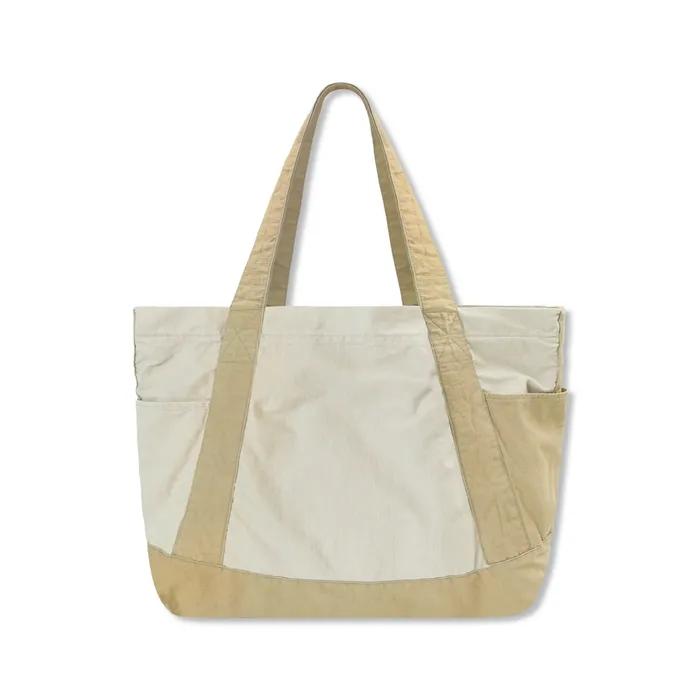 XTA108 Ripstop Cotton Washed Tote Bag (BEIGE)
