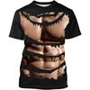3D-Druck Lustiges Muskel-Grafik-T-Shirt für Männer und Frauen Kurzarm Hässliche T-Shirts Kleidung Herren Neuheit Party Cosplay T-Shirts