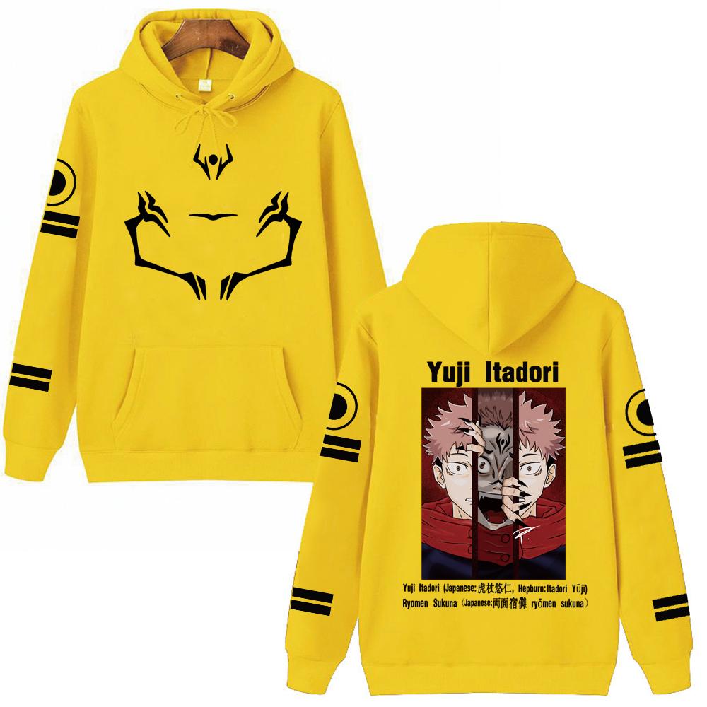 

Jujutsu Kaisen Yuji Itadori Anime Graphic Hoodies Vintage Oversized Hooded Hip Hop Long Sleeves Cotton Hoodie Men Women Clothes 3XL