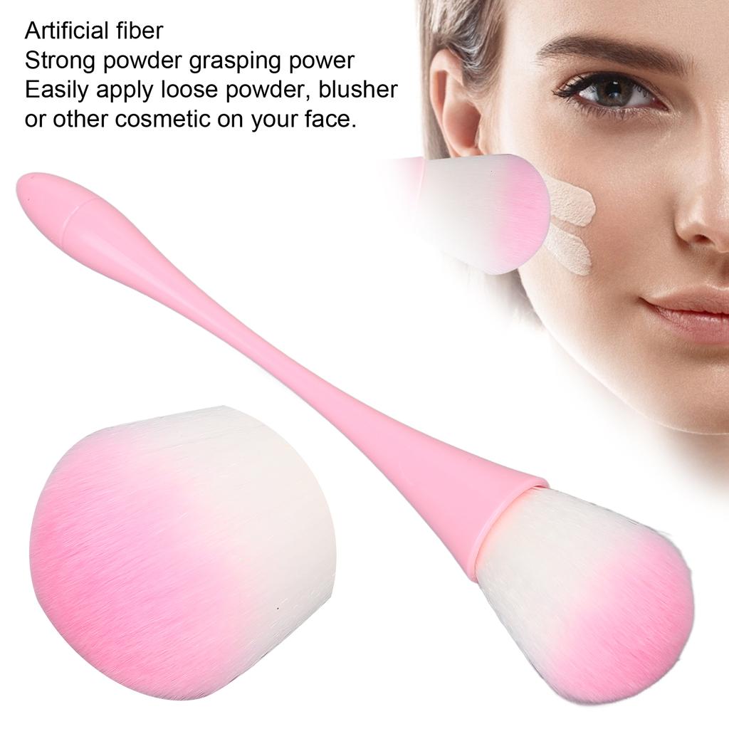 Nail Art Dust Cleaning Removal Brush Soft Fluffy Hair Makeup Brush for Blusher Loose Powder Pink