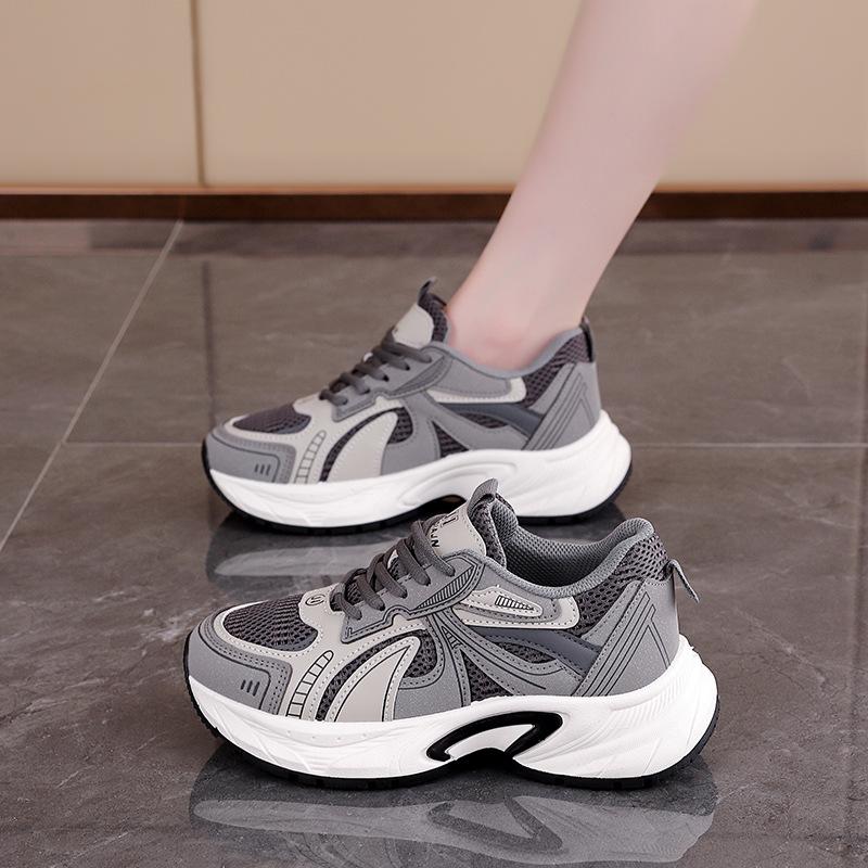 Women's shoes little white shoes 2025 new spring and autumn dad shoes small height-increasing platform shoes sports and leisure board shoes 2113