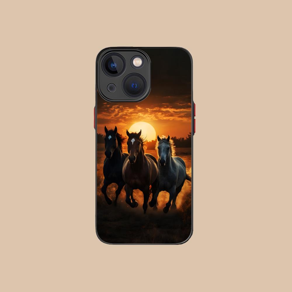 Fashion Horse Mobile Cell Phone Case for iPhone 17 16 15 14 13 12 11 X XR XS 8 7 Air Pro Max Plus Mini Colorful Silicone Cover