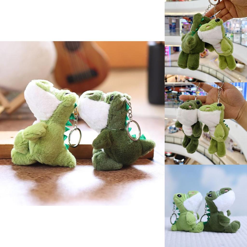Cute Animal Plush Crocodile Doll With Pp Cotton Filling For Bag Decoration