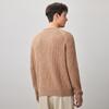 Kemengboka Men's 100% Wool Crew Neck Thick Sweater