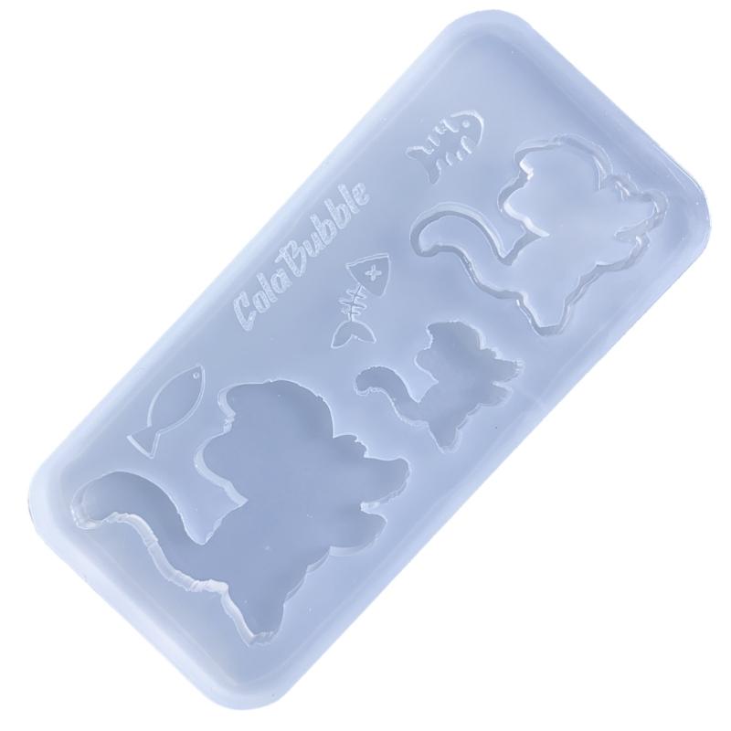 Silicone Drip Glue Molds Cute Animal Shape Silicone Mold  Crafts Moulds Easy to Clean Jewelry Hand-Making Accessories