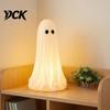 Innen Außen Party Deko Leuchtender Geist Halloween Lampe, 3D Gedruckte LED Figur, Atmosphärische Schlafzimmerlampe Leuchtende Tischdekoration für
