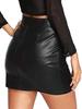 Stylish Party Short Black Skirt Genuine Lambskin Leather Women's Skirt Handmade