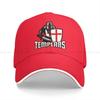 Knights Templar Multicolor Hat Peaked Unisex's Cap The Templars Personalized Visor Protection Hats