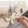 Creative Silicone Faucet Mat Quick Drainage Shell Drainage Mat  Countertop Use