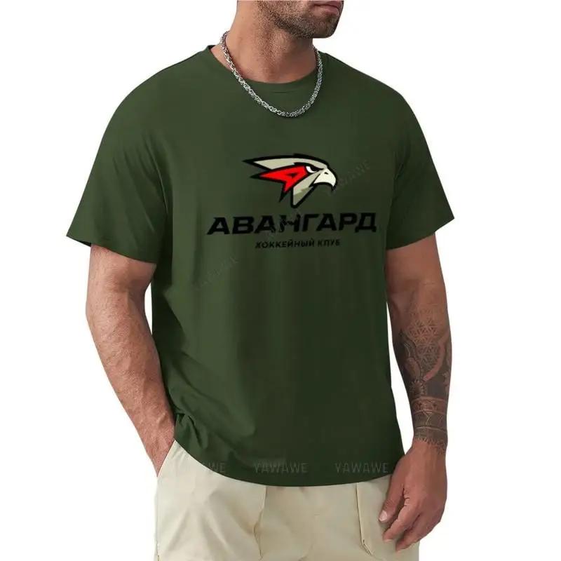 t-shirt men cotton Avangard Omsk Hockey T-Shirt black mens short sleeve summer t-shirt for man