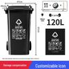 240L Commercial Trash Can with Lid - Extra Large Community Outdoor Bin