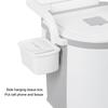 Bedside Commode Toilet Chair Detachable Armrests Prevent Slip Strong Load Bearing Portable Toilet Chair Grey