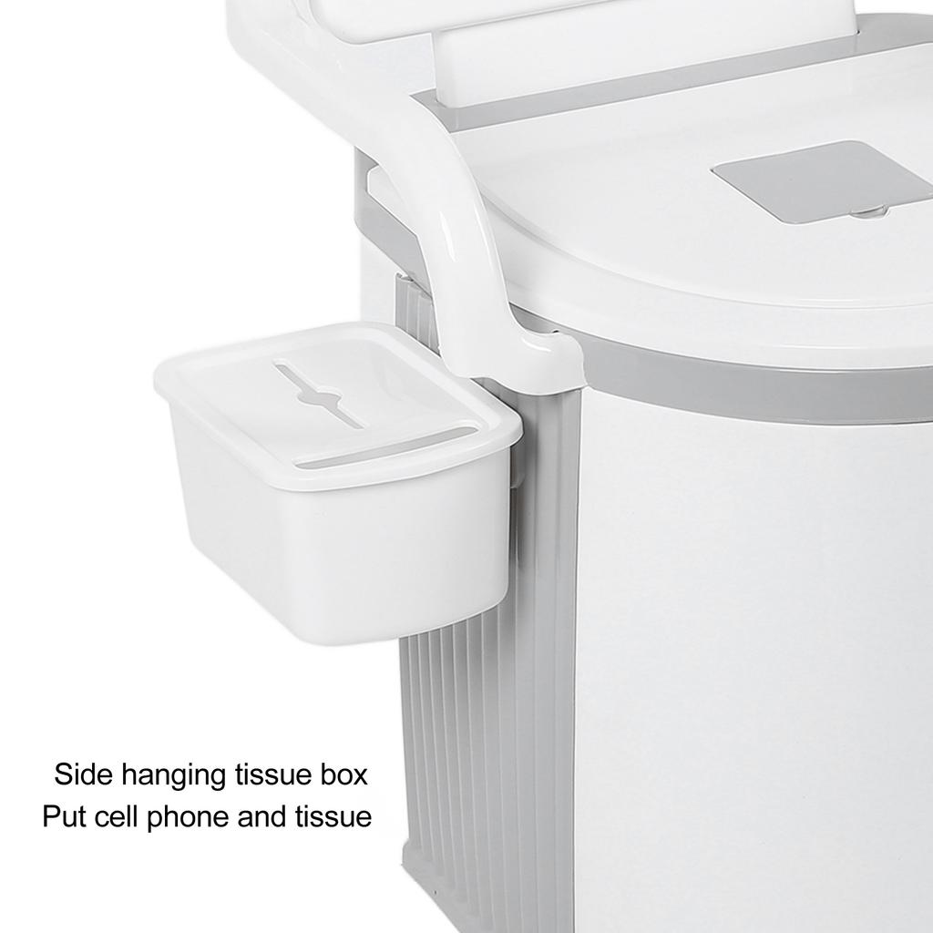 Nachttopf Toilettenstuhl Abnehmbare Armlehnen Verhindert Rutschen Hohe Belastbarkeit Tragbarer Toilettenstuhl Grau
