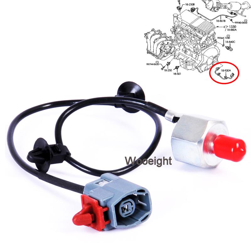 Wooeight Detonation Knock Sensor For Mazda 3 BK 1.4 1.6 2.0 2.3 ZJ01-18-921 E1T50371 ZJ0118921 E001T50471 Mazda3 MZR MZR-CD MPS