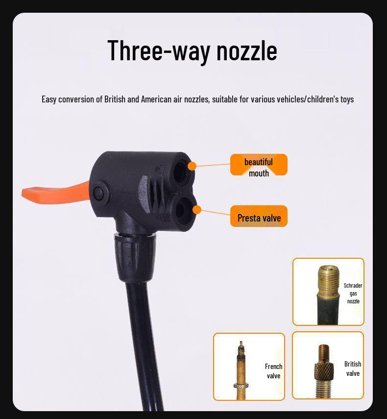 Universal High-Pressure Electric Air Pump for Bicycles, Motorcycles, Cars, and Sports Equipment
