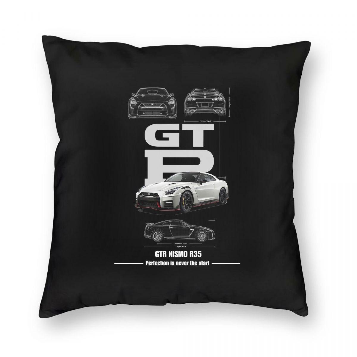 

Gran Turismo ESports Square Pillowcase Pillow Cover Cushion Throw Pillow for Home Sofa Living Room 12x12Inch