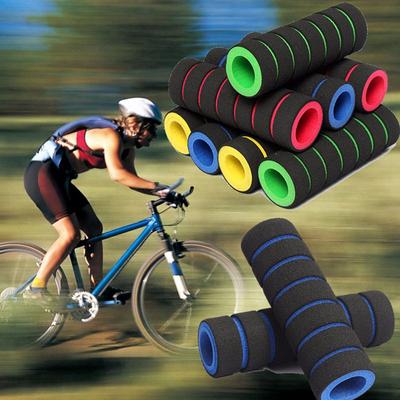 1 Pair Mountain Bike Handlebar Cover Sponge Cycling Anti-shock Skid-Proof Outdoor MTB Handle Bar Grips Bicycle Accessories