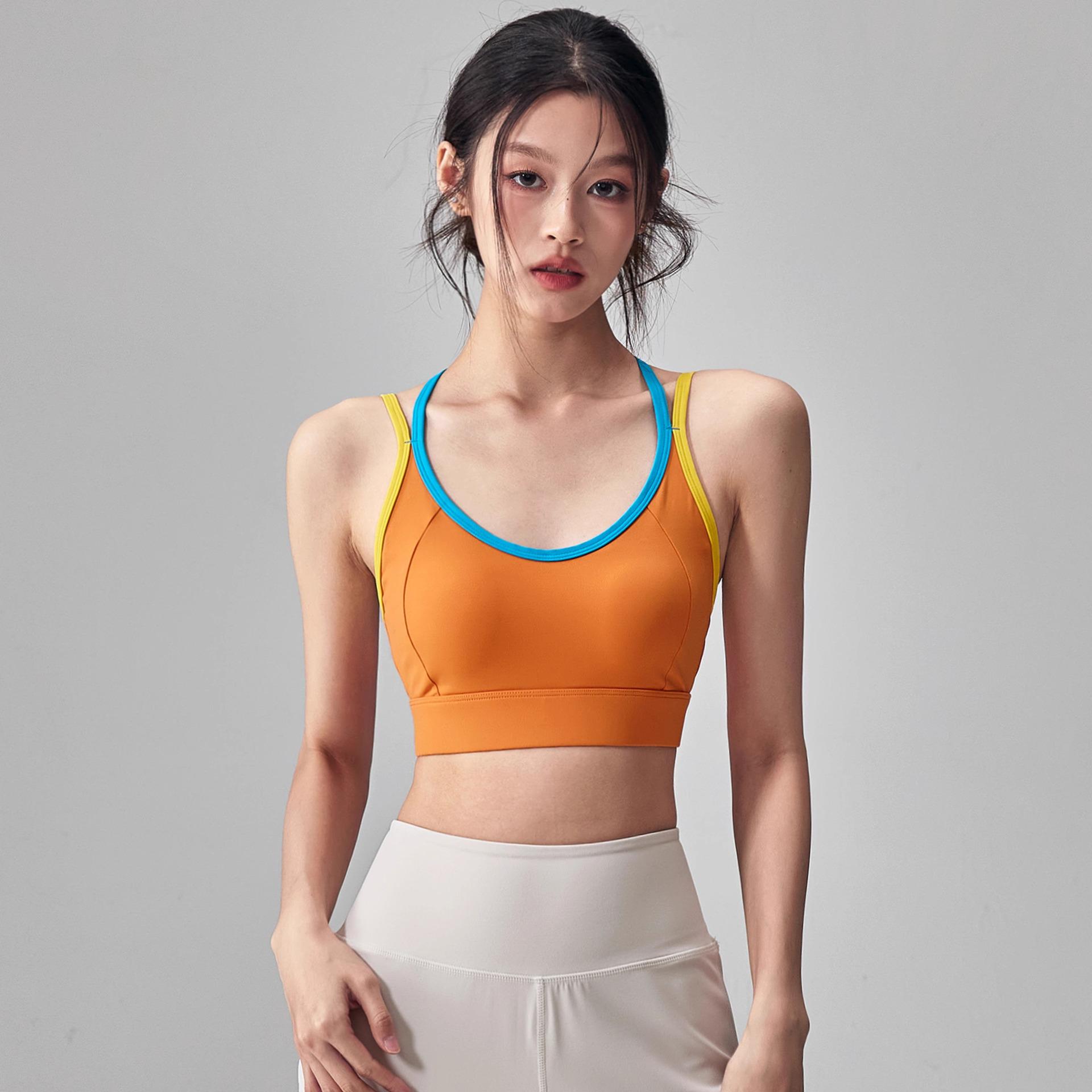 

Ударопрочный трансграничный цельный спортивный бюстгальтер для бега, йоги и пилатеса Large