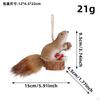 Squirrel Statue Gifts Cute Hanging Animal Sculpture for Office Xmas Tabletop