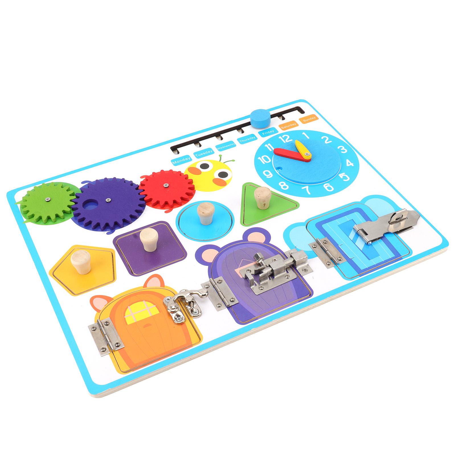 

Сенсорная доска с будильником, деревянная обучающая сенсорная доска, обучающие игрушки для детей с аутизмом