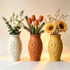 Embossed Flower Vase Silicone Mold for DIY Resin, Plaster, Cement