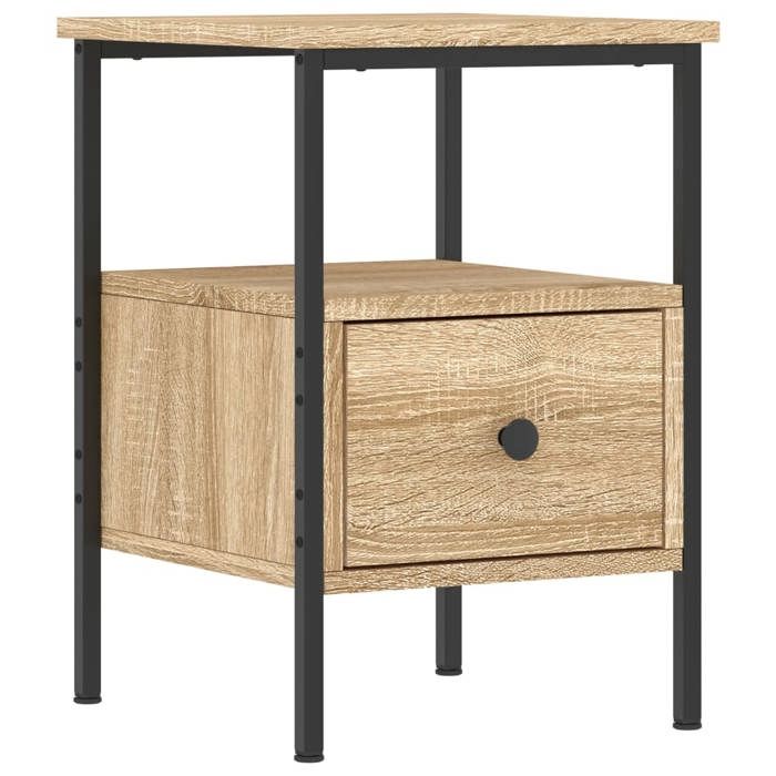 VidaXL Table de chevet chêne sonoma 34x36x50 cm bois d'ingénierie 826045
