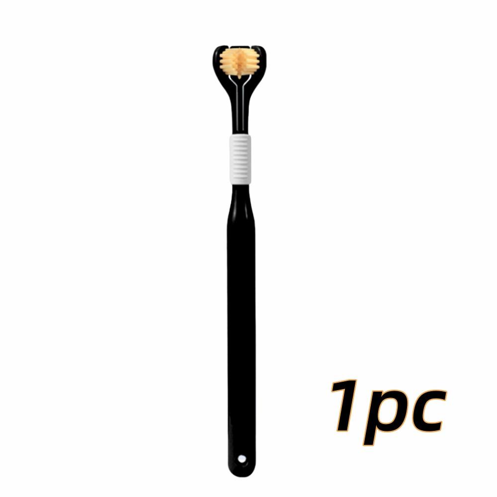 4pcs Soft Bristle 3-sided Toothbrush Gentle Clean Adult Teeth Brush for Complete Gum Care Autism Sensory Design Oral Health Tool