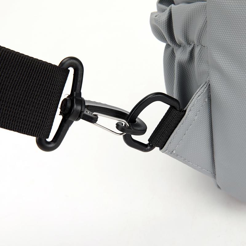 Men's Waterproof Chest Bag Multifunction Oxford Crossbody Shoulder Bag Messenger Travel Pack with A Headphone Wire Access Hole